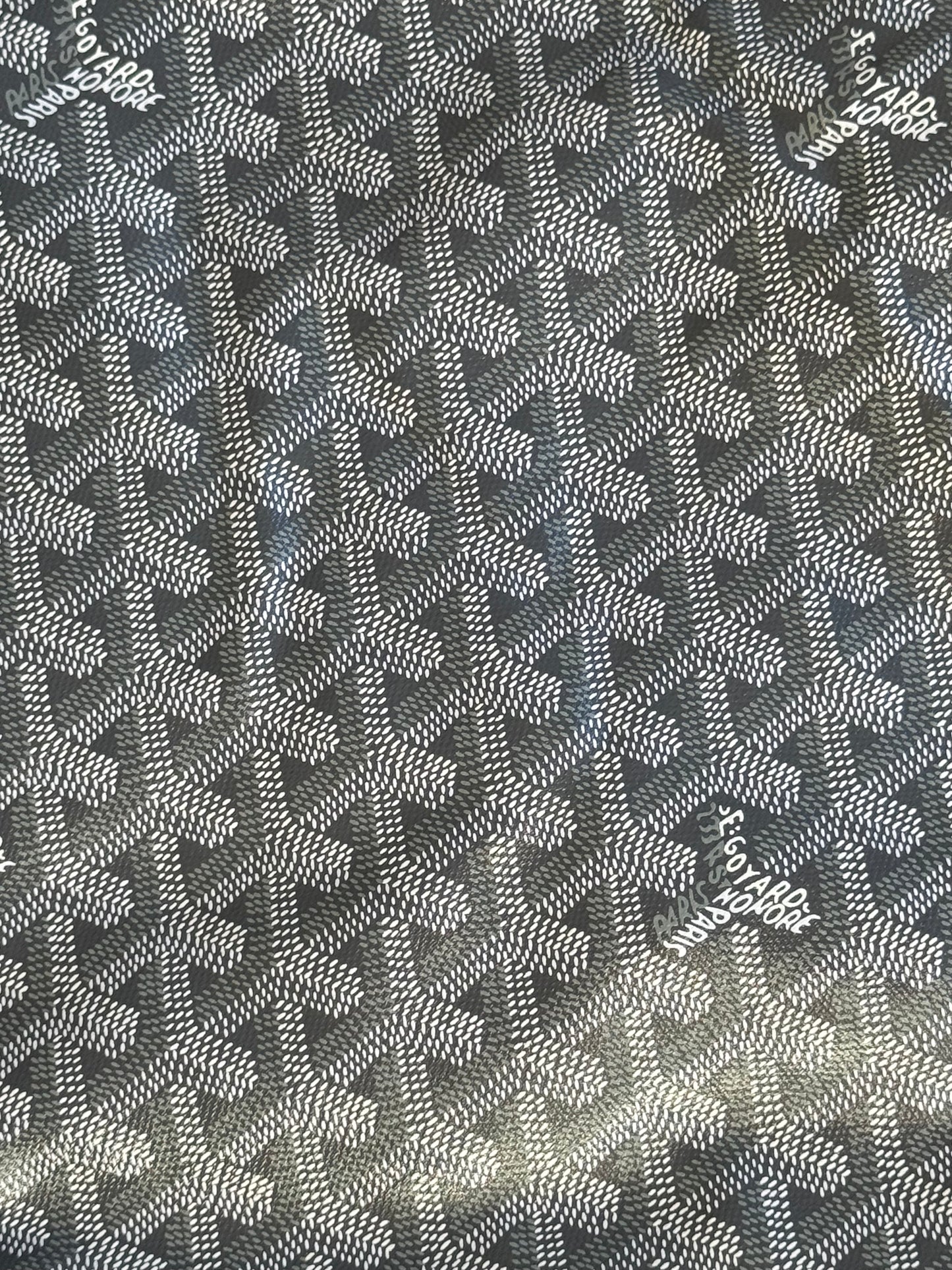 Goyard Black Goyardine Shoulder Tote Bag with Pouch