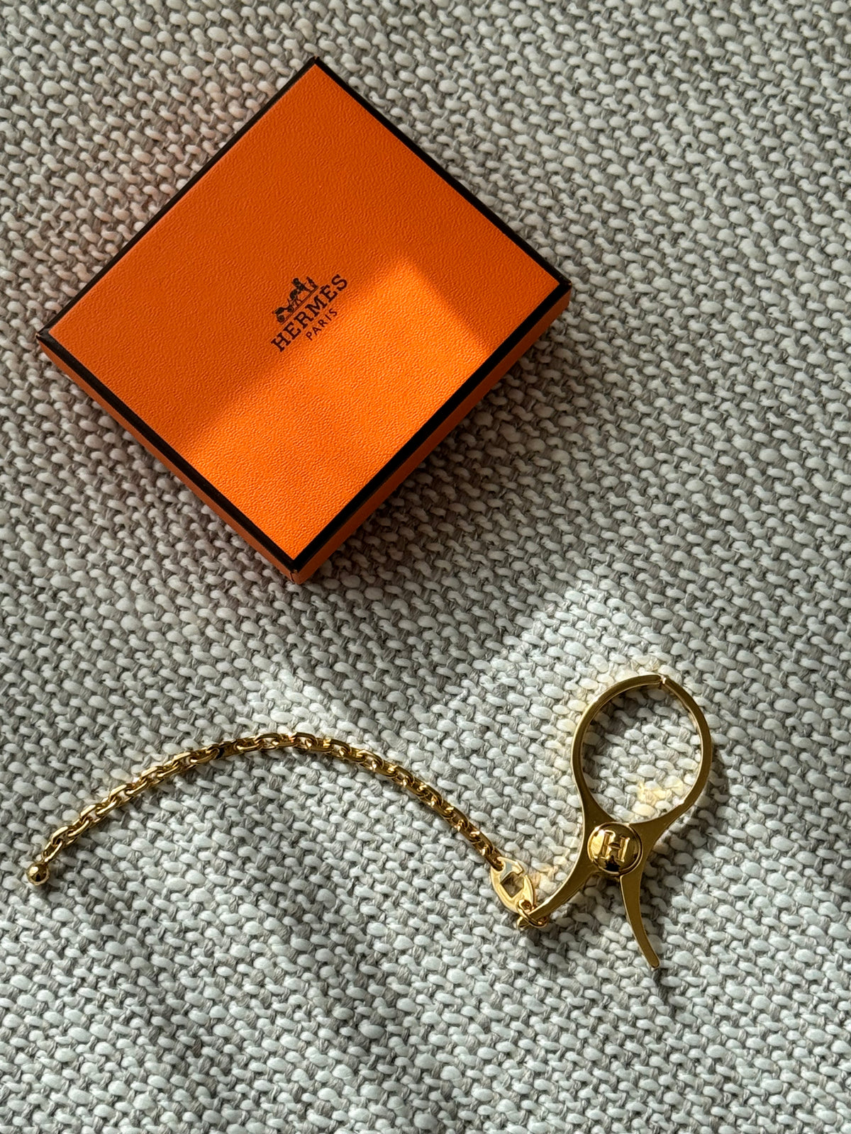 Hermès Filou Glove Clip Gold Hardware