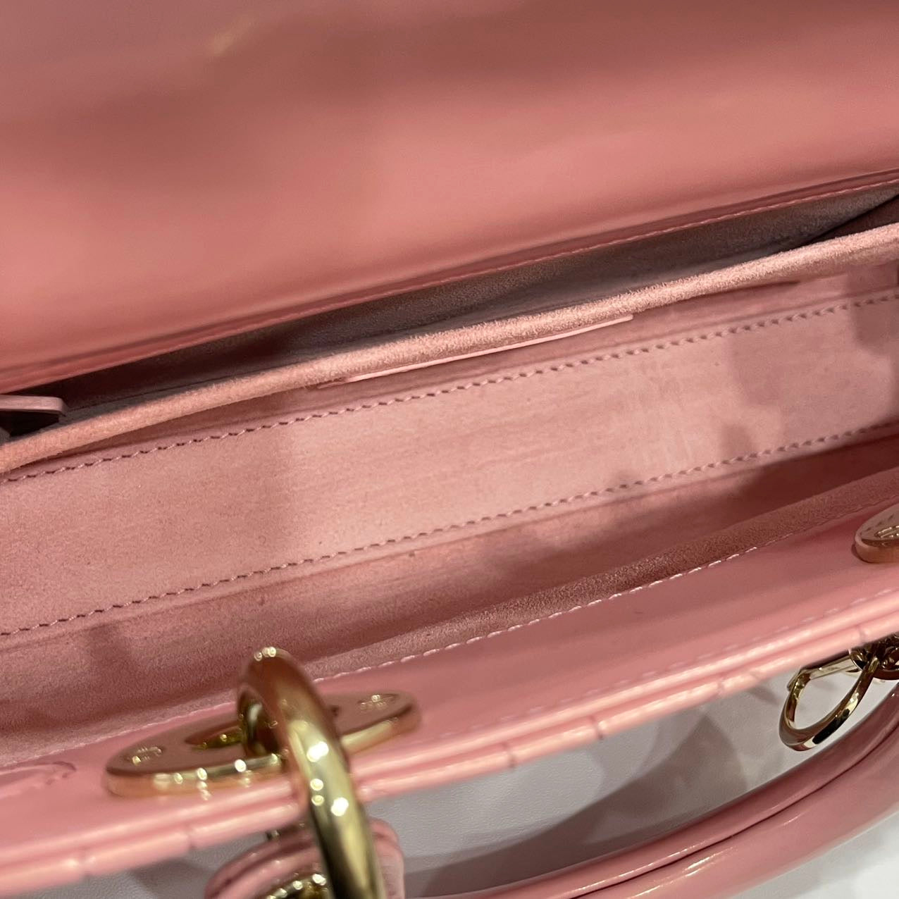 Dior Lady D-Joy Small Bag Lambskin Powder Pink LGHW