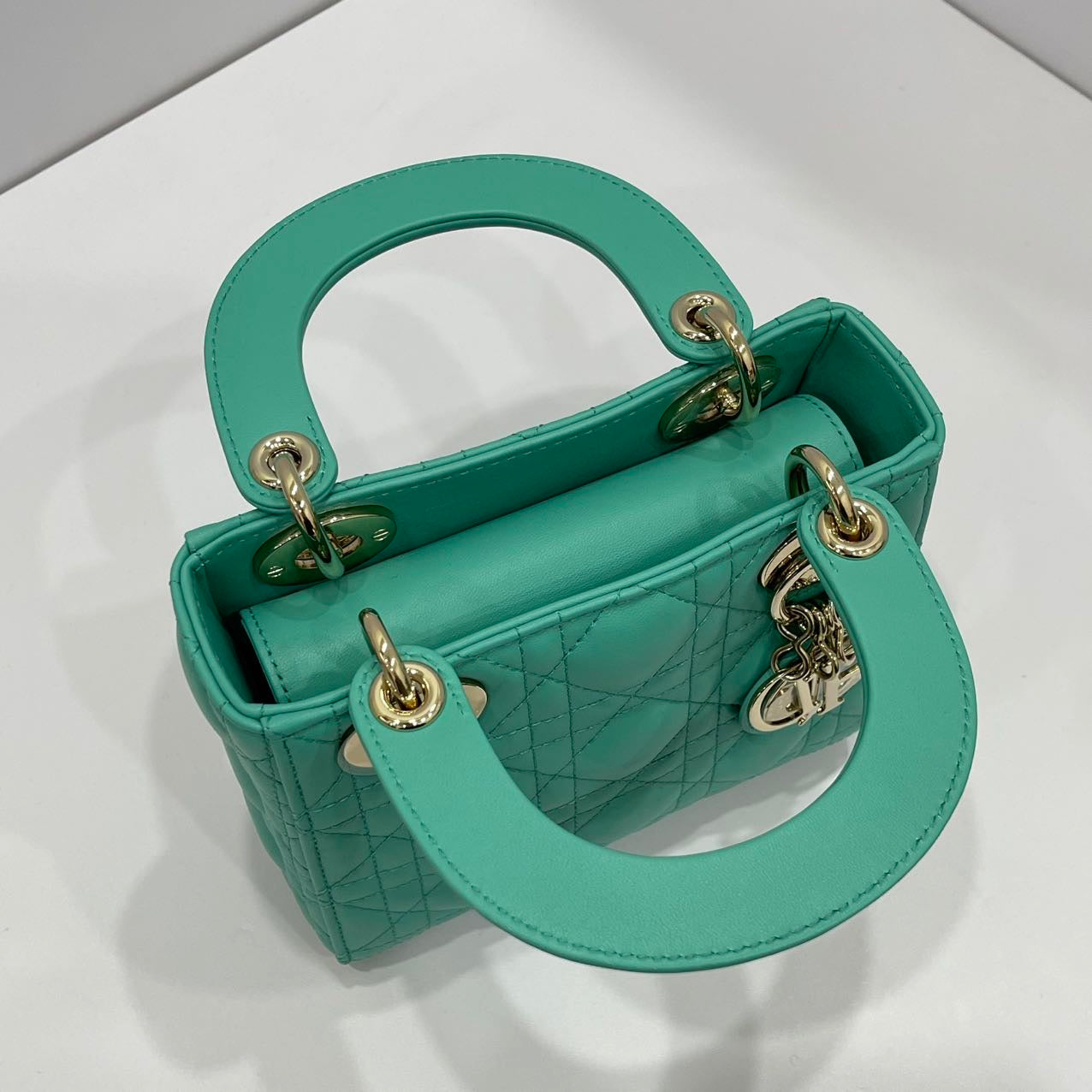 Dior Lambskin My Dior Lady Dior Small Green LGHW