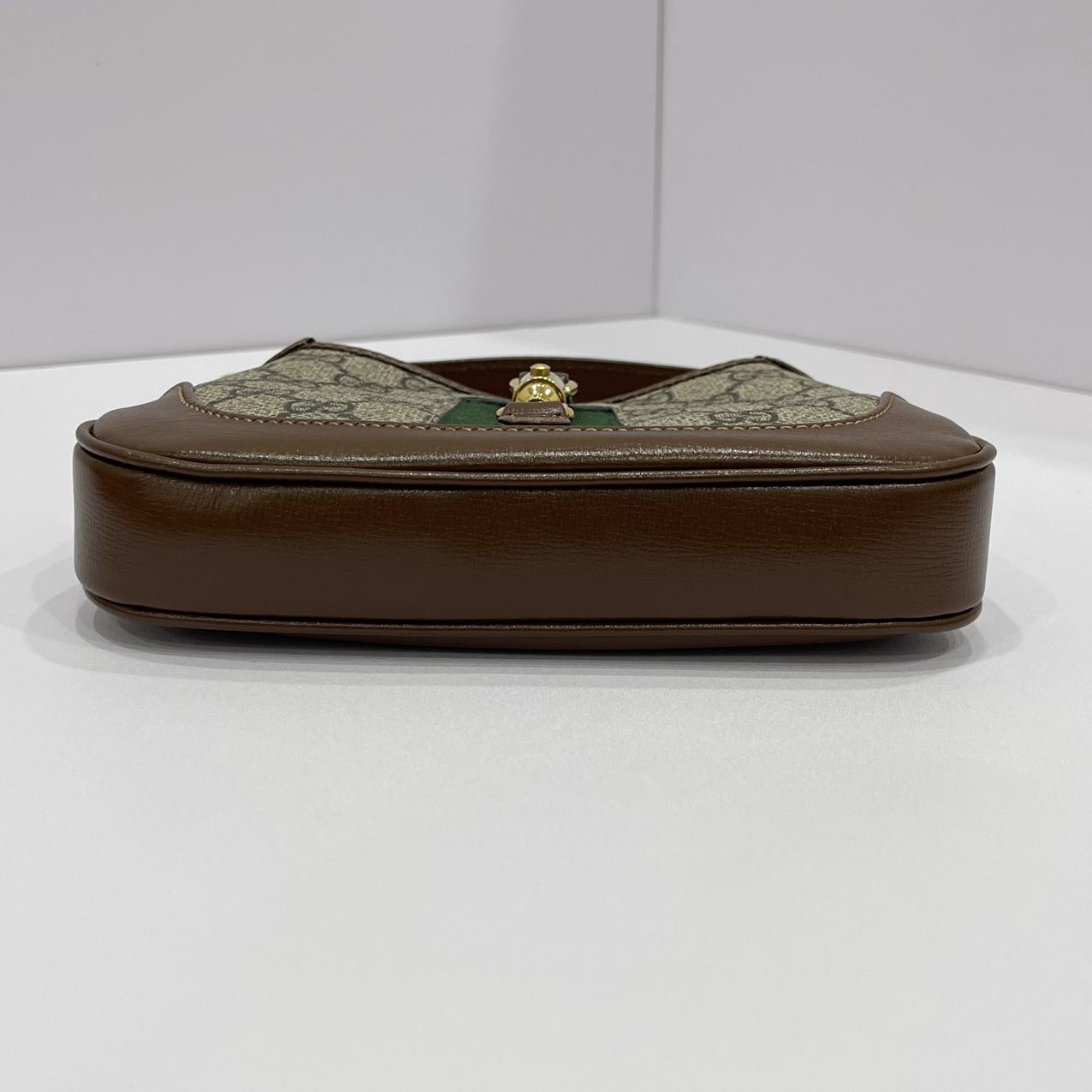 Gucci Jackie 1961 Mini Shoulder Bag GG Supreme Canvas/Calfskin BROWN/Multicolour GHW