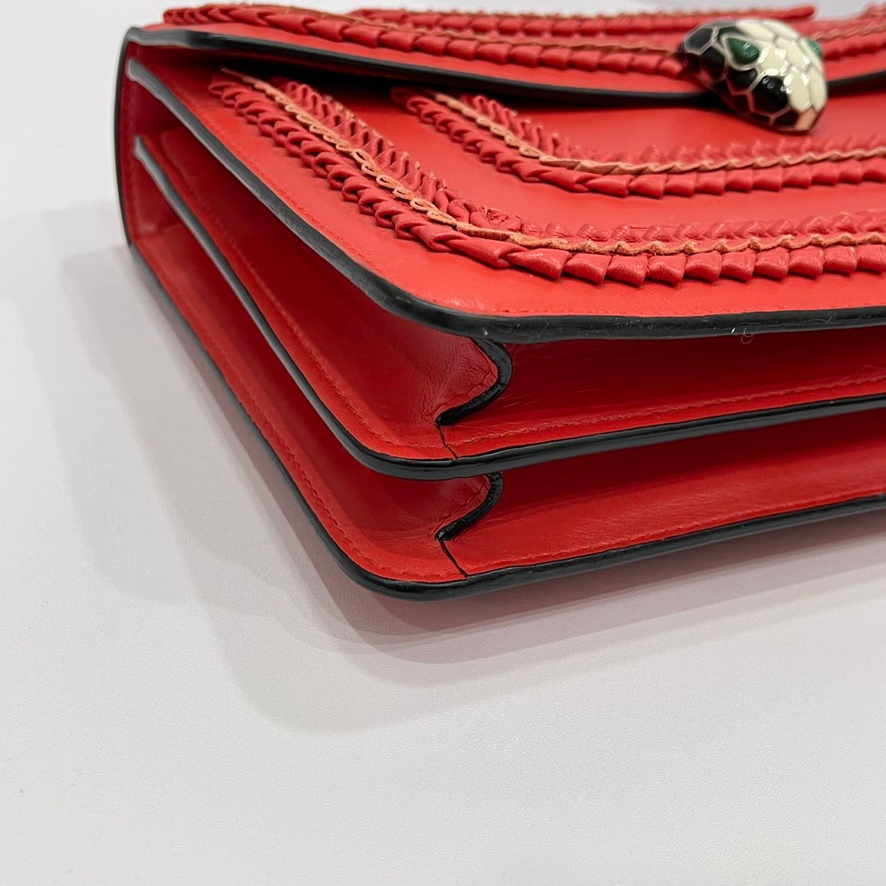 Bvlgari Serpenti Forever Shoulder Bag Calfskin Red LGHW
