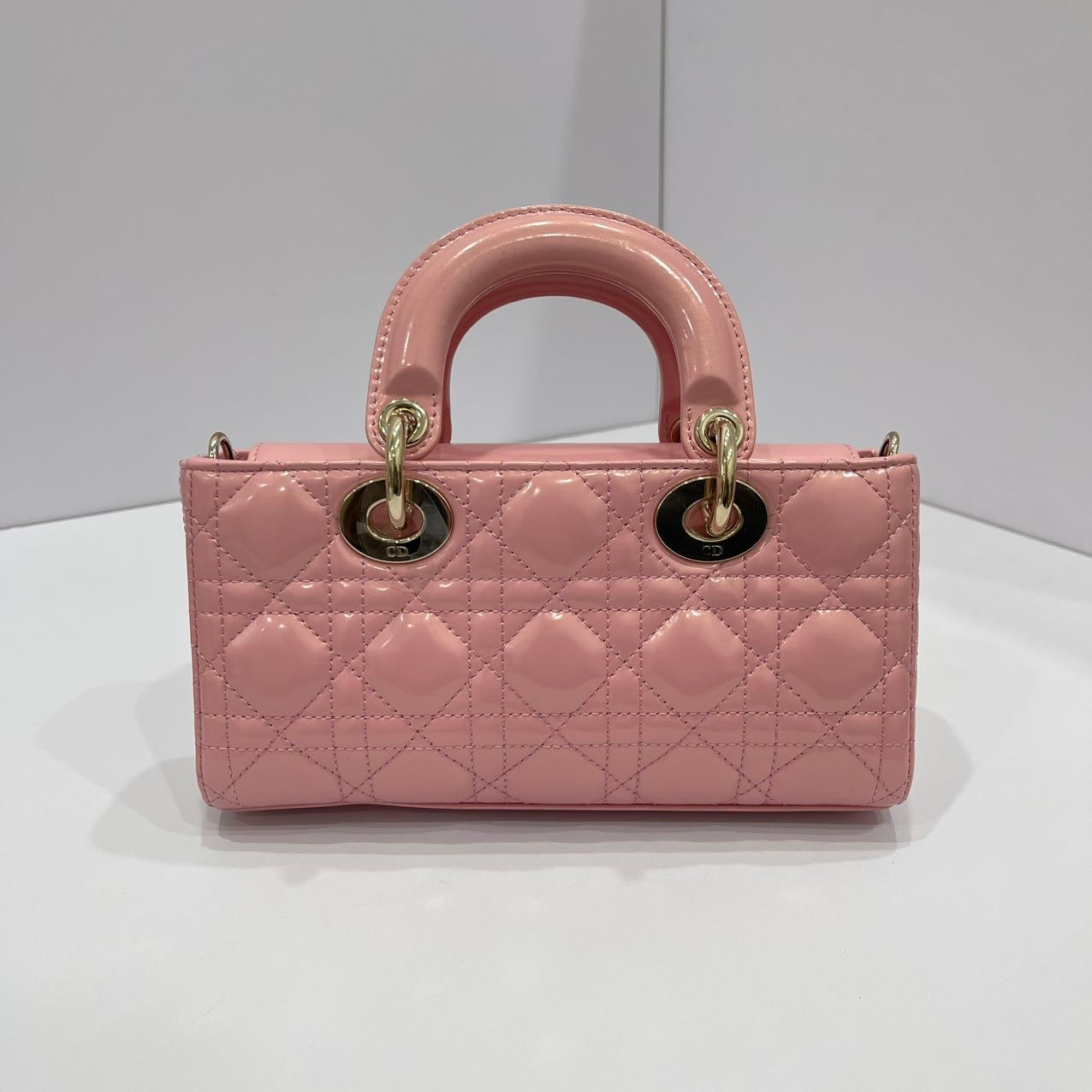 Dior Lady D-Joy Small Bag Lambskin Powder Pink LGHW