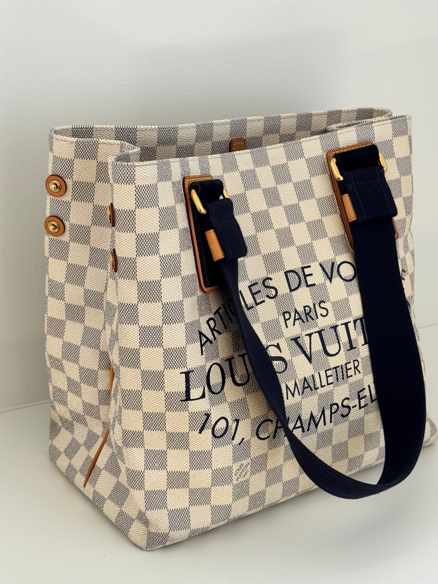 Limited Edition Damier Azur Articles de Voyage Beach Cabas PM