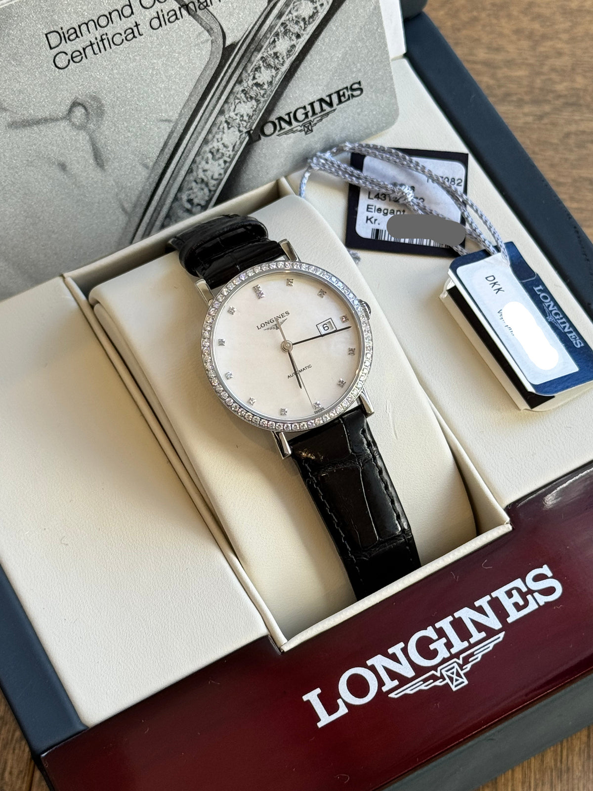 Longines Elegant Diamond Automatic Watch