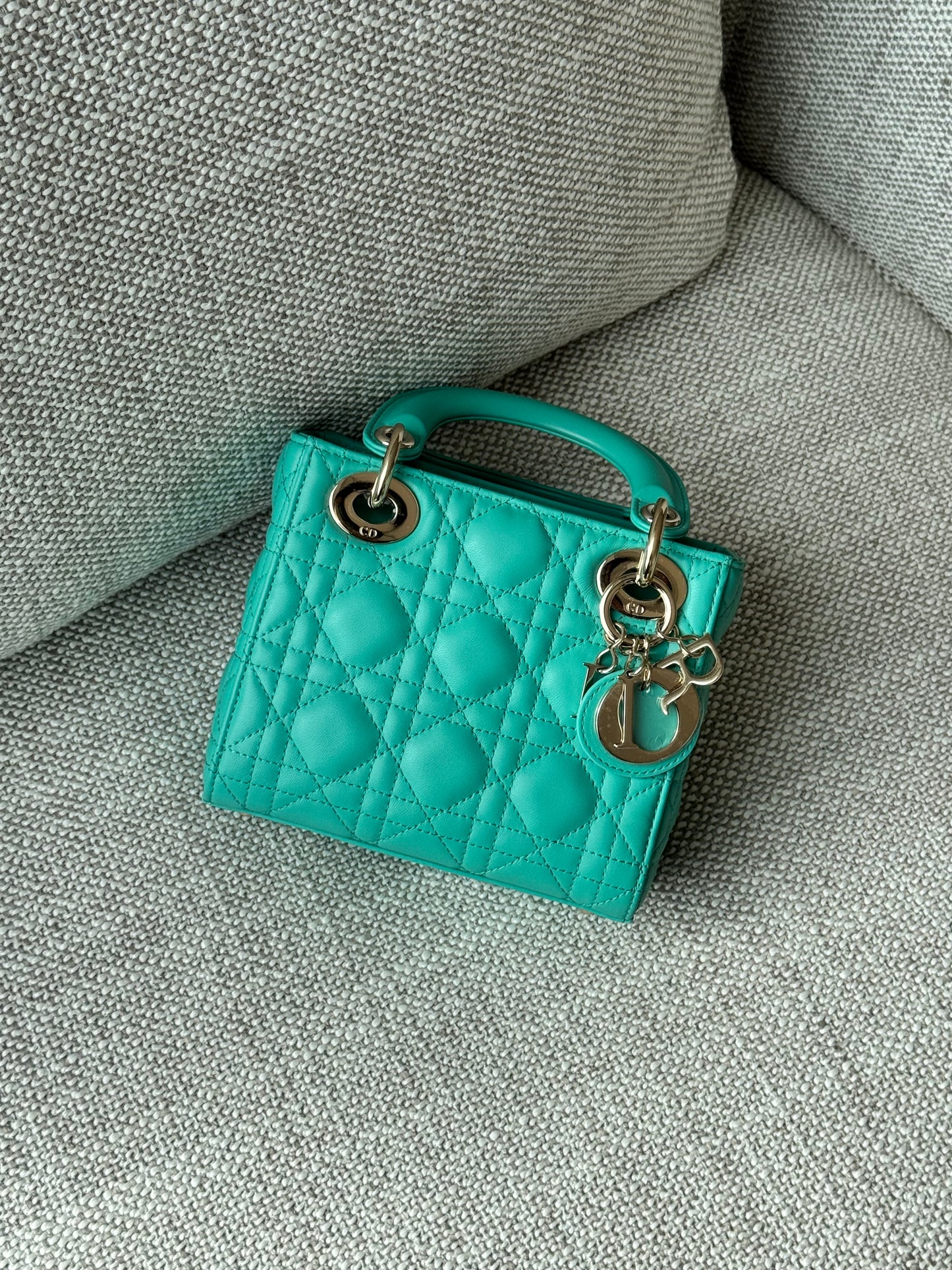 Mini Lady Dior Bag – Green Cannage Lambskin