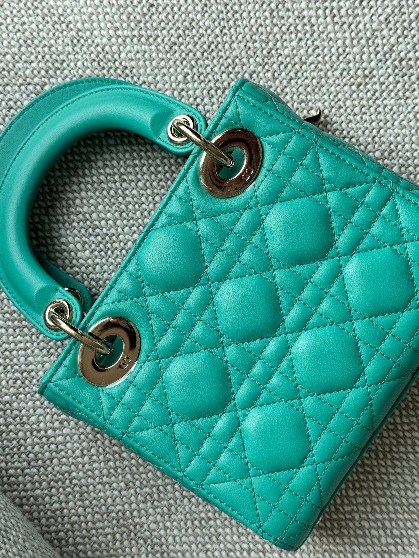 Mini Lady Dior Bag – Green Cannage Lambskin
