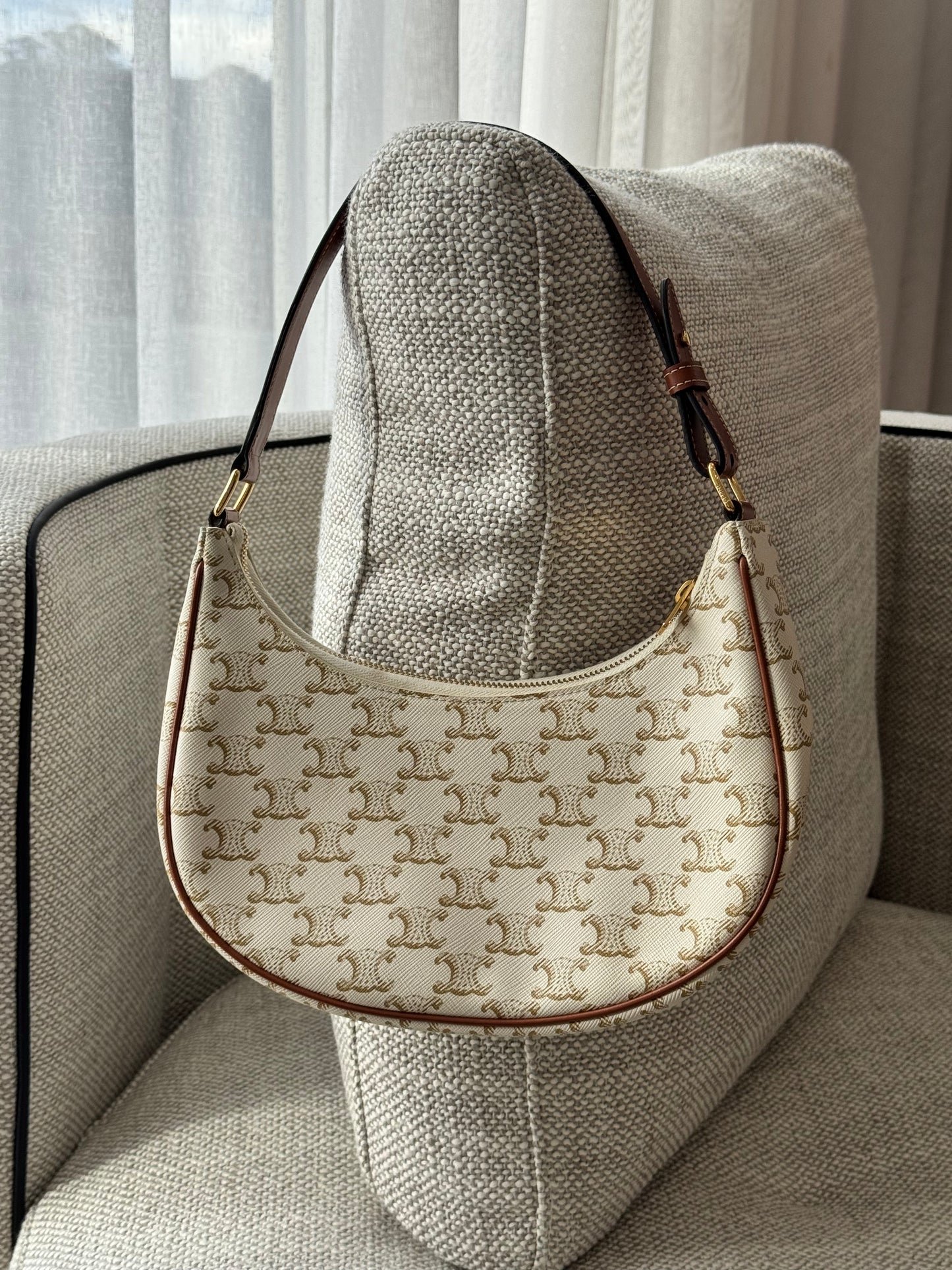 Celine Triomphe Monogram Shoulder Bag