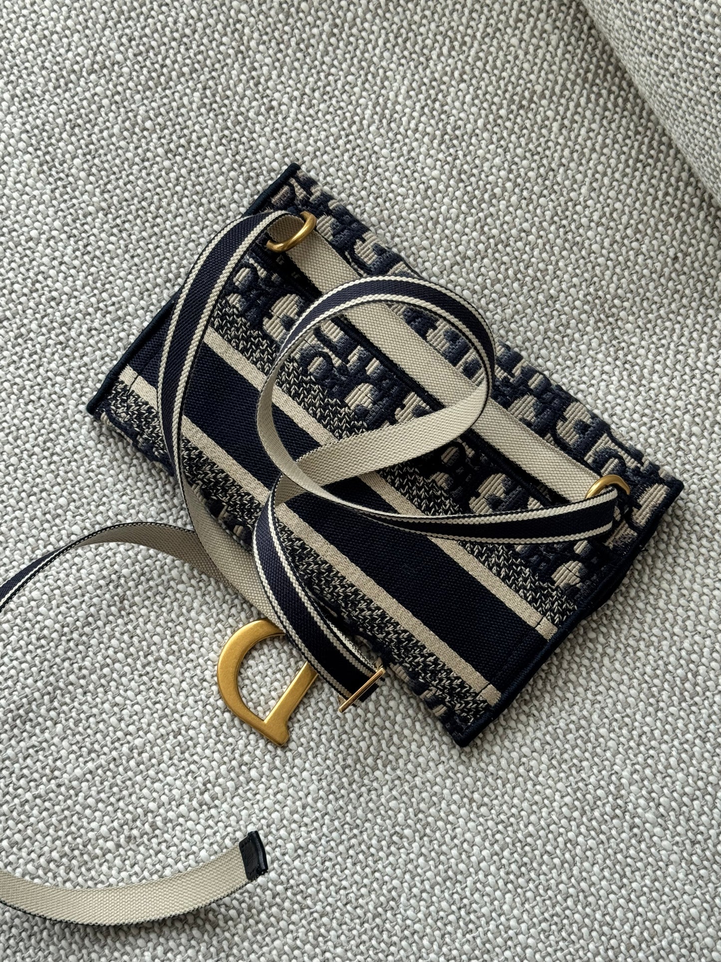 Dior Saddle Belt Pouch Oblique Jacquard