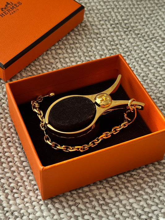 Hermès Filou Glove Clip Gold Hardware