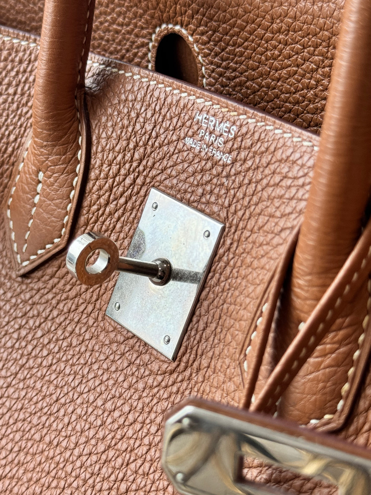 Hermès Birkin 30 Togo Leather Gold Handbag