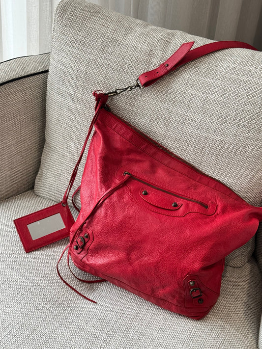 Balenciaga Classic Day Leather Shoulder Bag