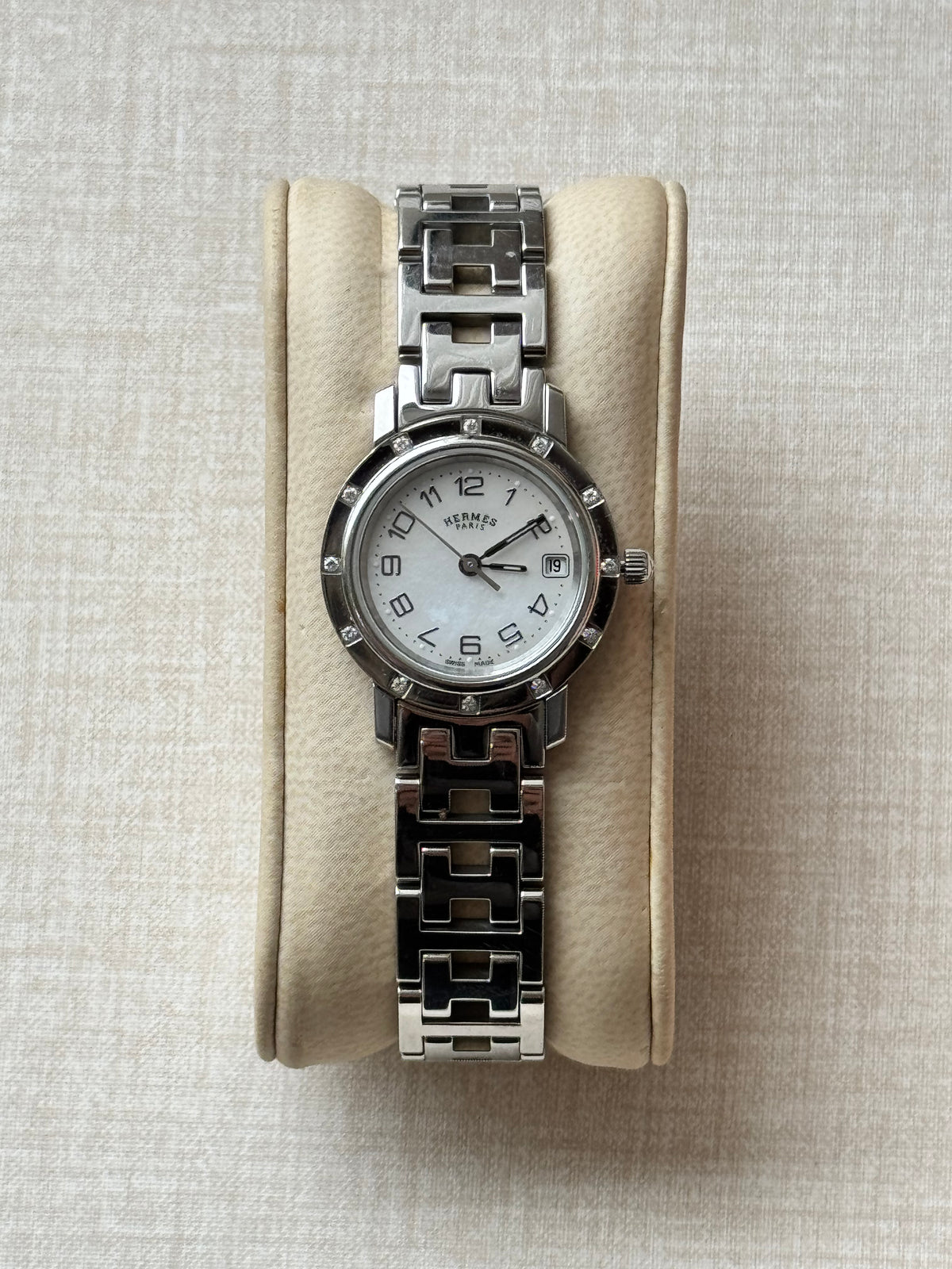 Hermès Clipper Diamond Ladies Watch 24mm