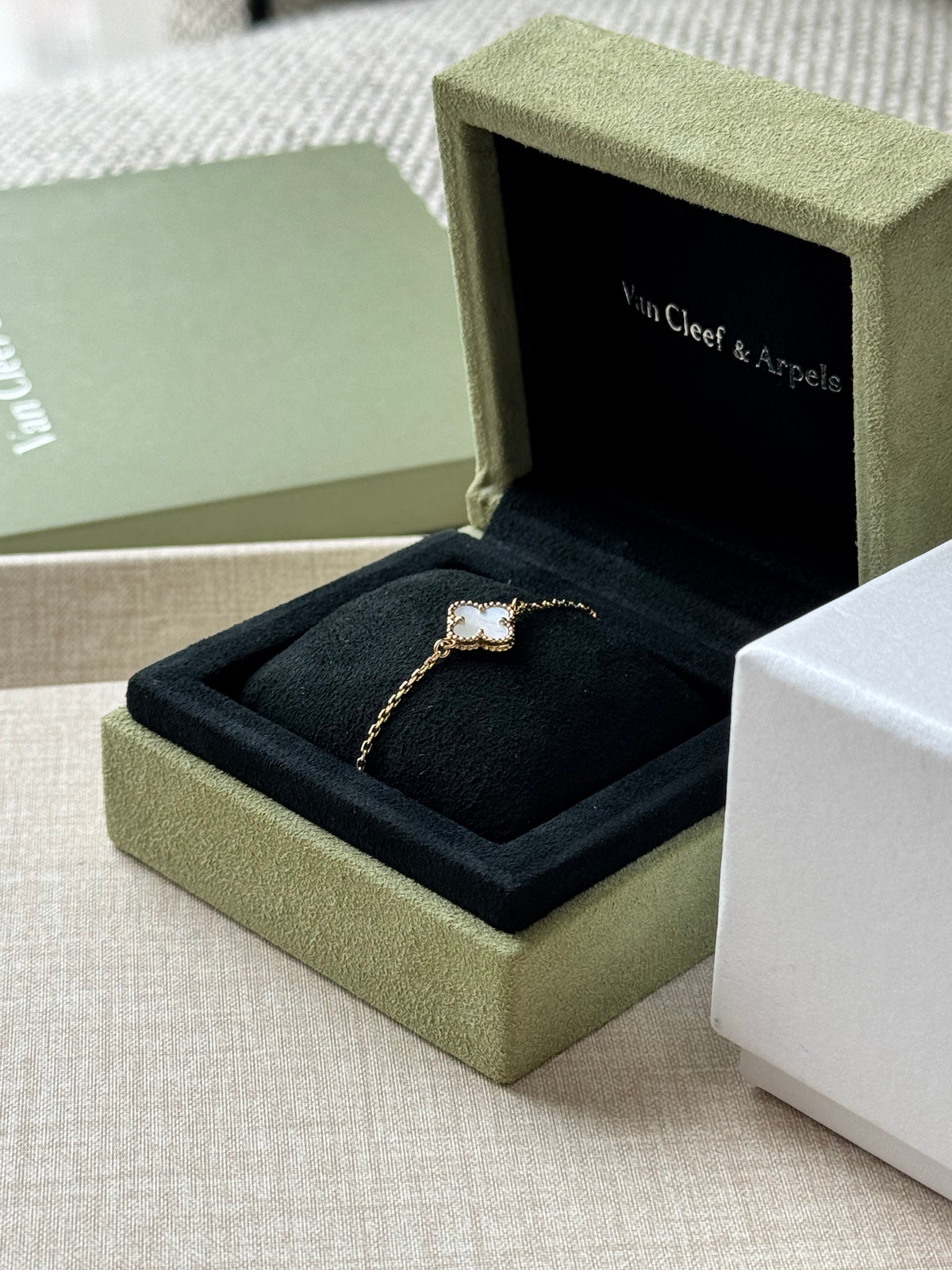 Van Cleef & Arpels Alhambra 5 Motif Bracelet Mother-of-Pearl 18K Rose Gold