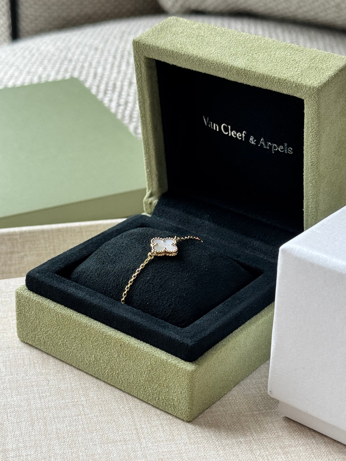 Van Cleef & Arpels Alhambra 5 Motif Bracelet Mother-of-Pearl 18K Rose Gold