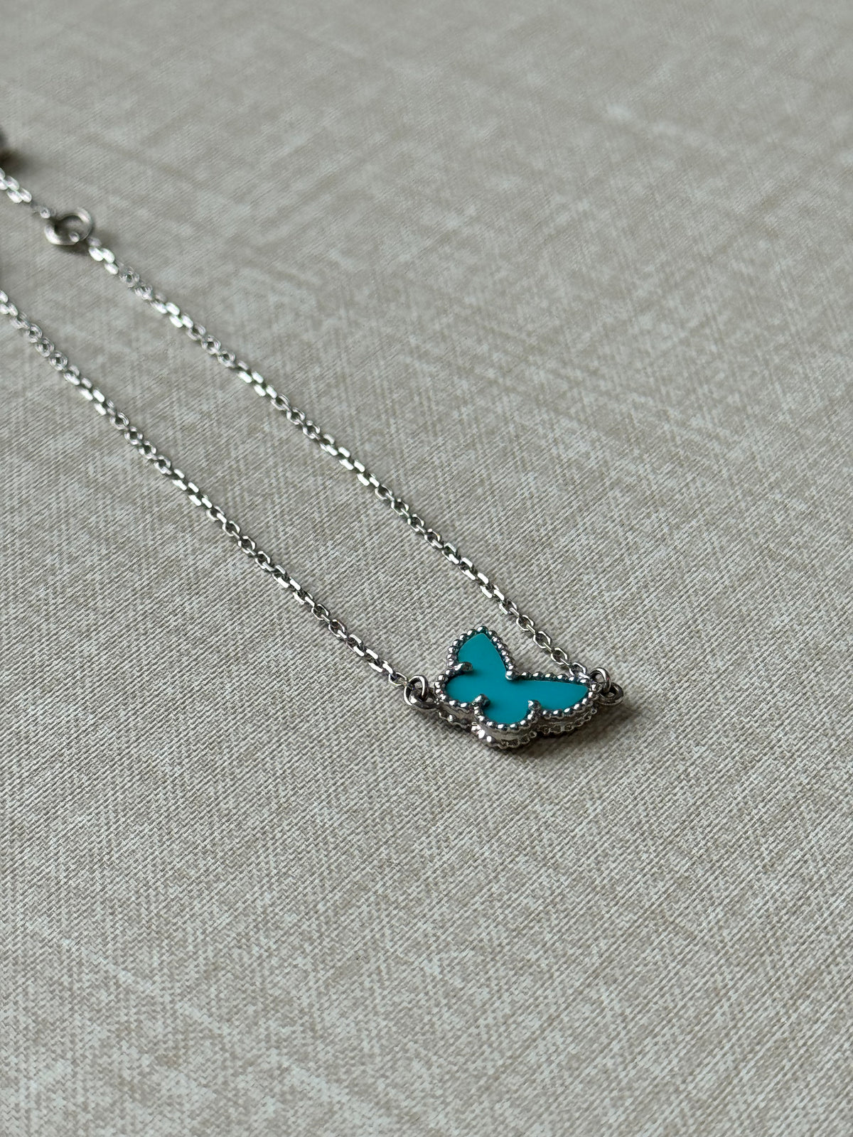 Van Cleef & Arpels Sweet Butterflies Bracelet 18K White Gold Turquoise
