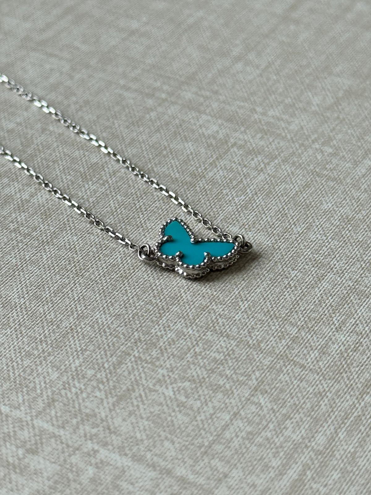 Van Cleef & Arpels Sweet Butterflies Bracelet 18K White Gold Turquoise