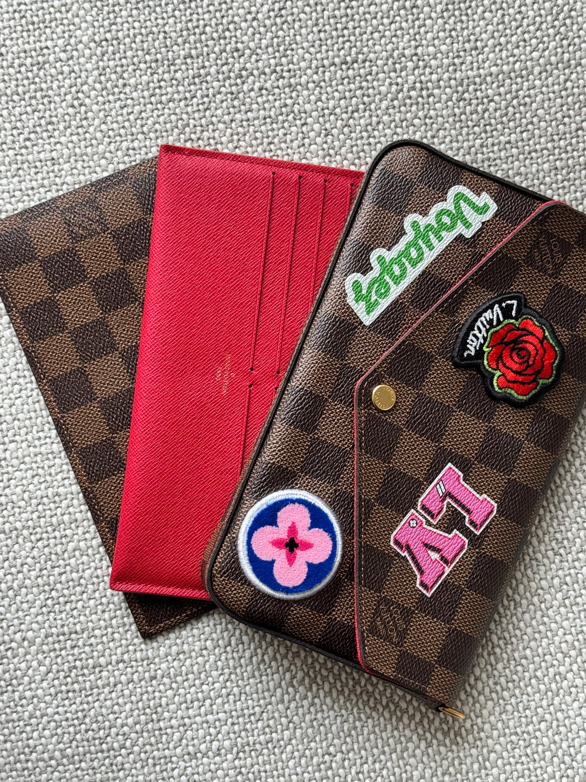 Louis Vuitton Pochette Félicie World Tour Damier Ebene Wallet on Chain
