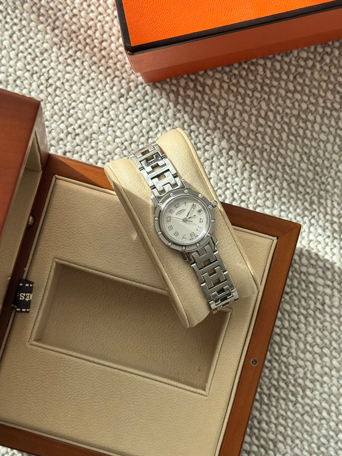 Hermès Clipper Diamond Ladies Watch 24mm