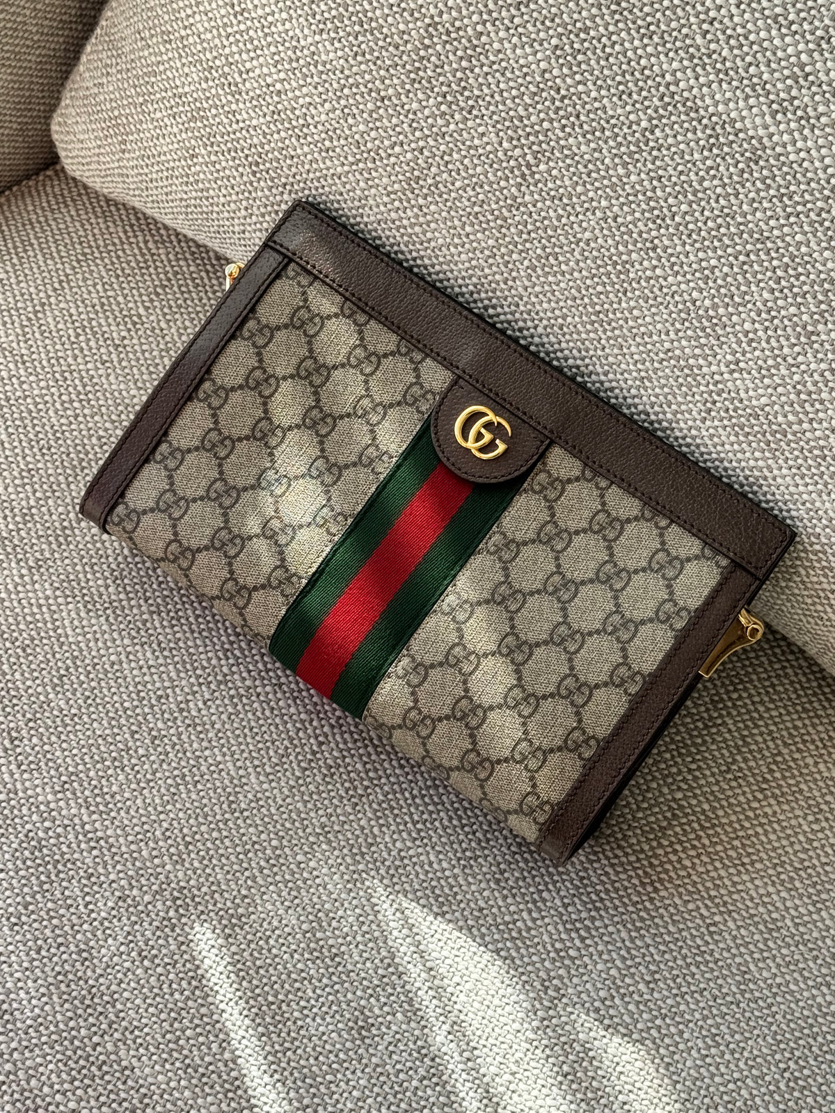 Gucci Ophidia GG Supreme Chain Wallet Crossbody Bag