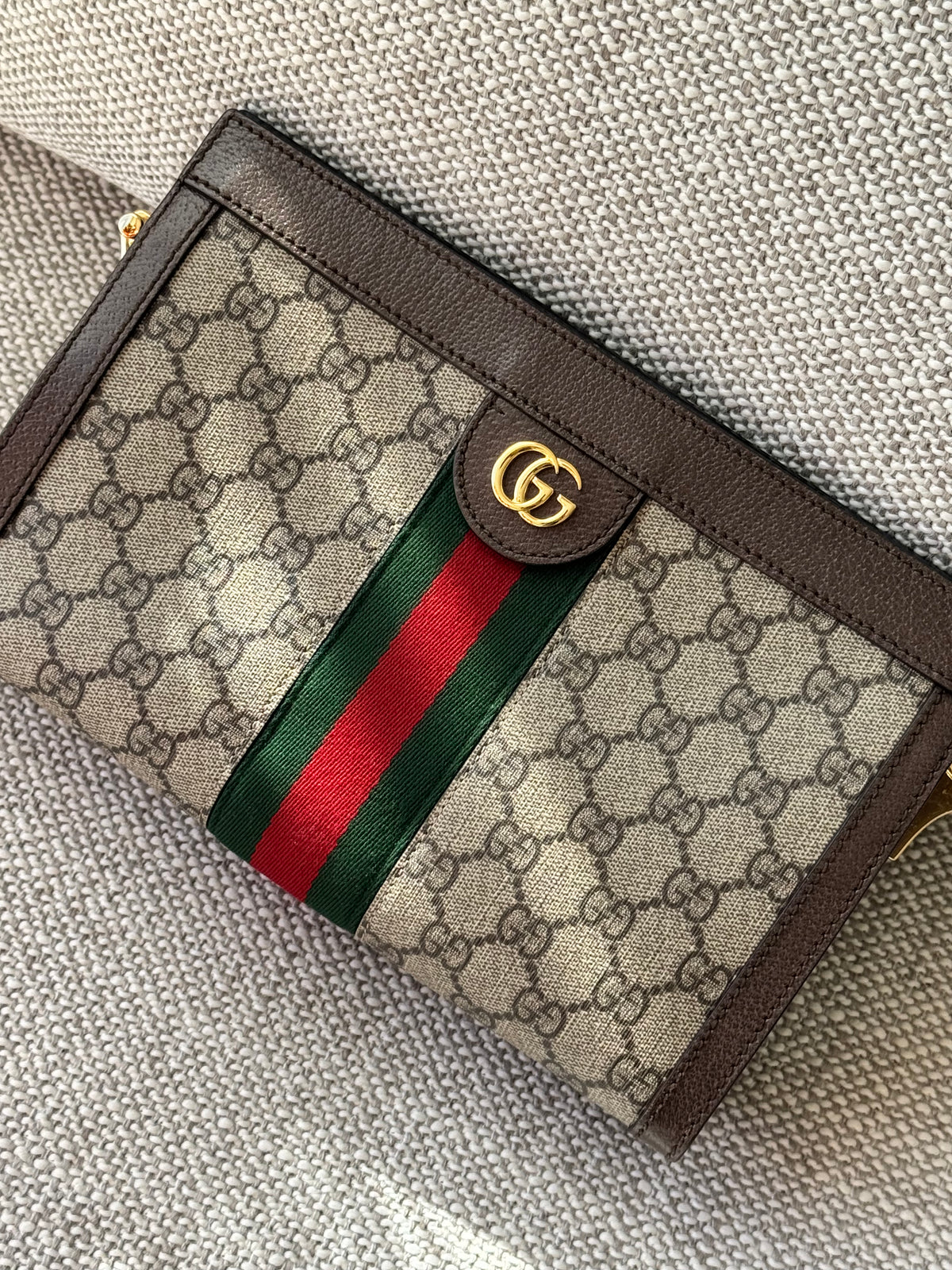 Gucci Ophidia GG Supreme Chain Wallet Crossbody Bag