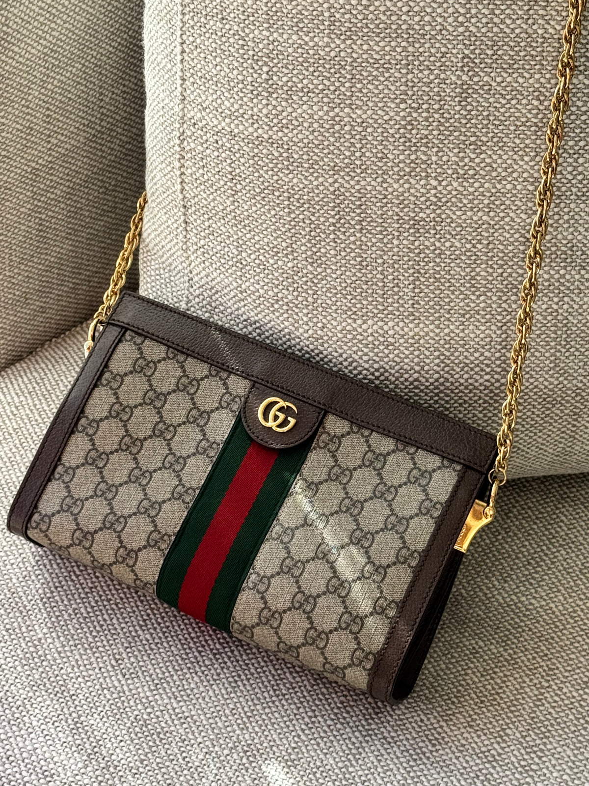 Gucci Ophidia GG Supreme Chain Wallet Crossbody Bag