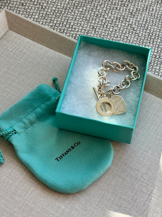 Tiffany & Co. Heart Tag Bracelet Sterling Silver