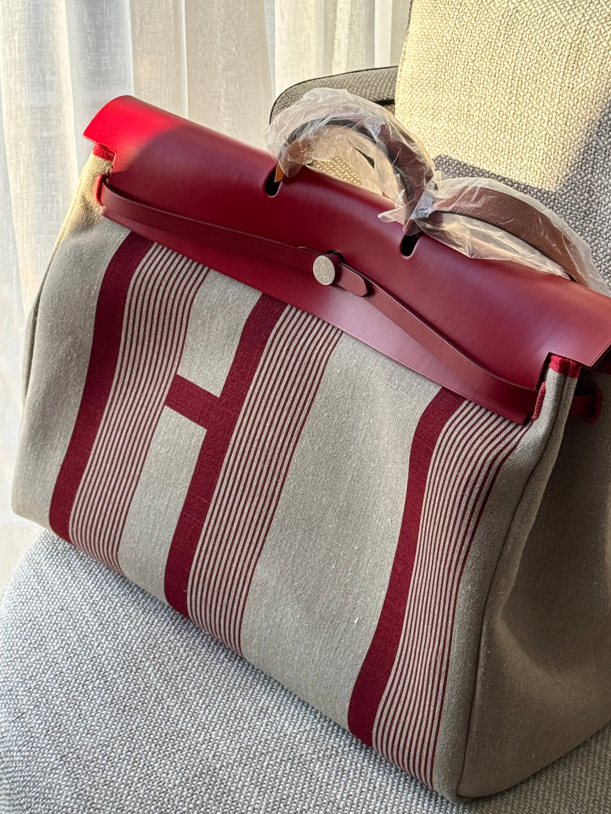 Hermès Herbag 50 – Limited Edition H Letter Canvas