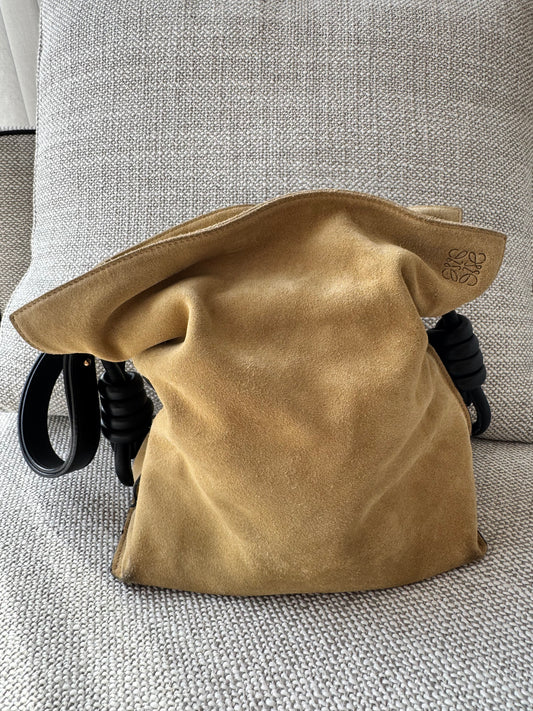 Loewe Flamenco Bag – Black & Tan Leather