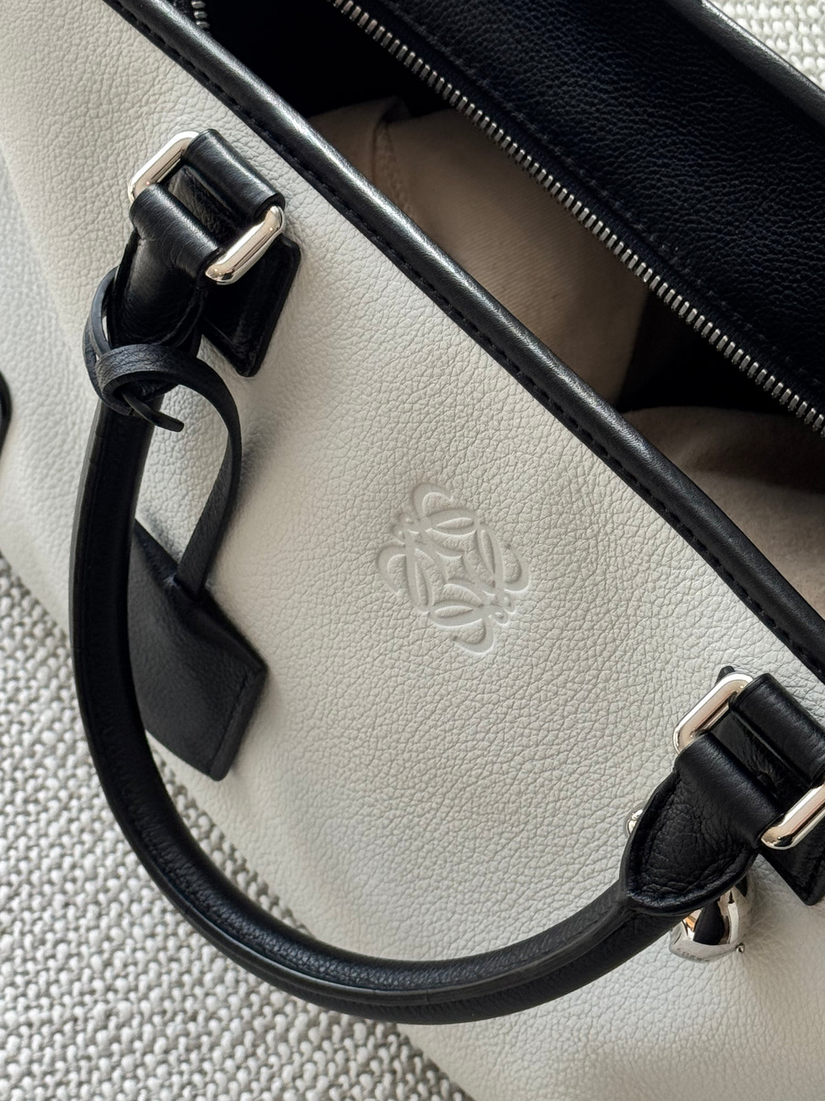 Loewe Amazona Panda Bag – Black & White Leather
