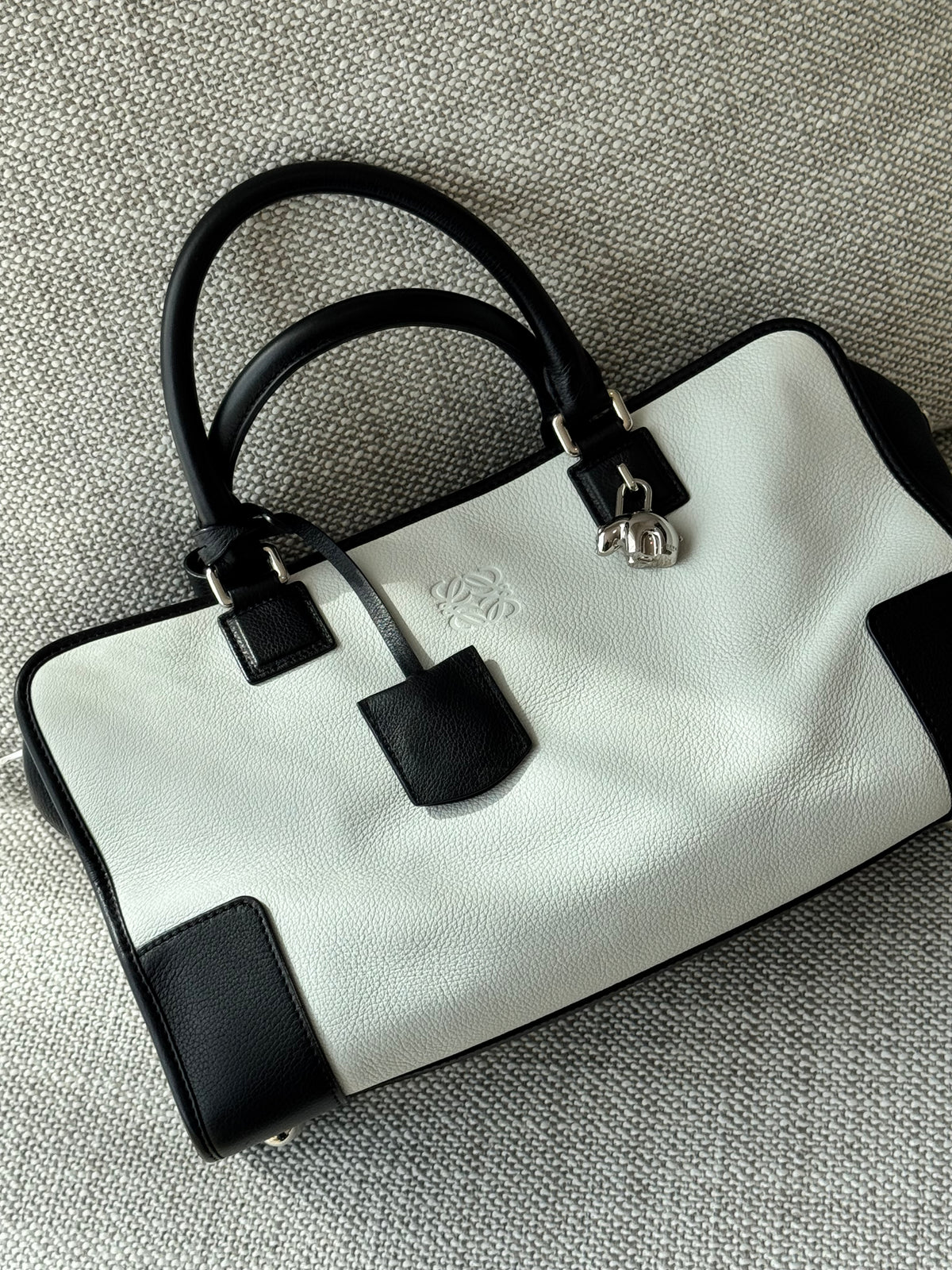 Loewe Amazona Panda Bag – Black & White Leather