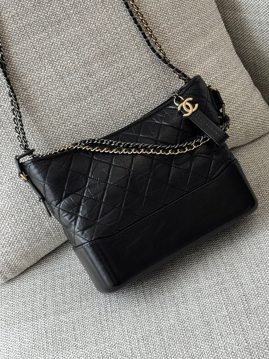 Chanel Gabrielle Hobo Medium – Black Quilted Leather