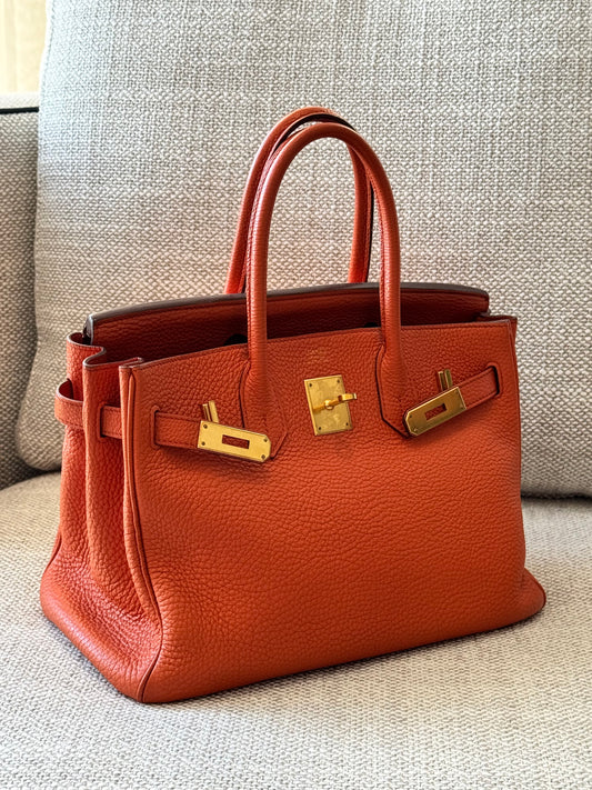 Hermès Birkin 30 Togo Leather – Hermès Orange