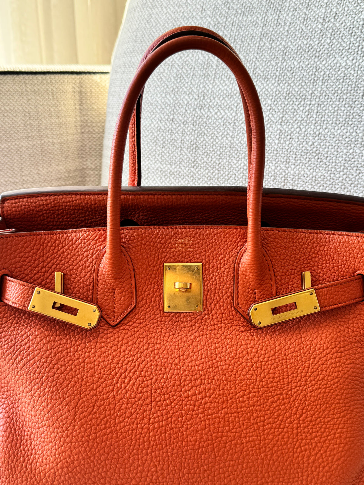 Hermès Birkin 30 Togo Leather – Hermès Orange