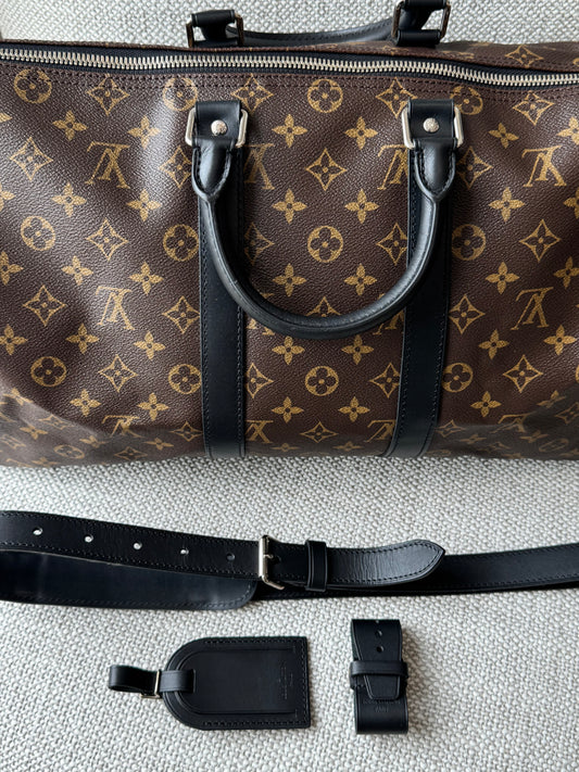 Louis Vuitton Keepall 45 Bandoulière Monogram Macassar