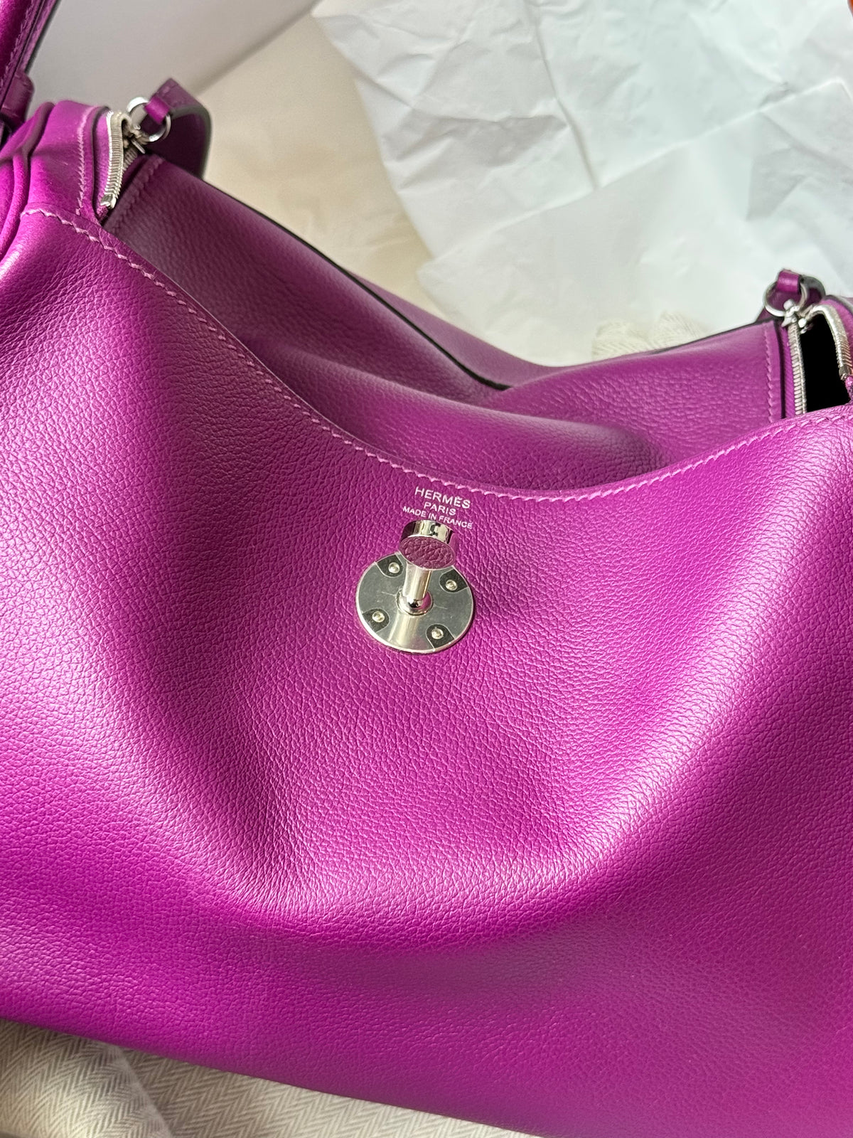 Hermès Lindy 26 – Anémone Clemence Leather