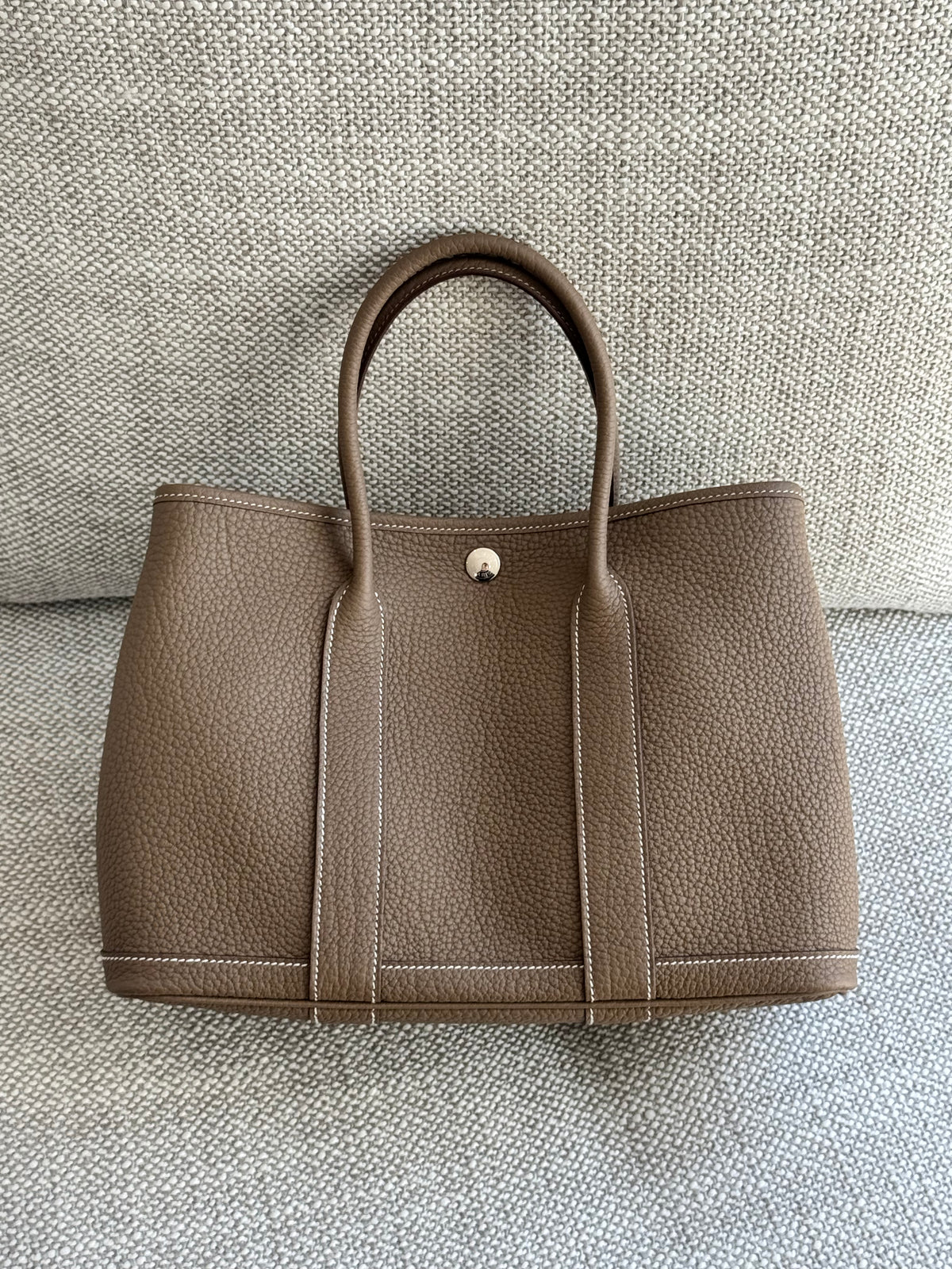 Hermès Garden Party 30 – Étoupe Negonda Leather