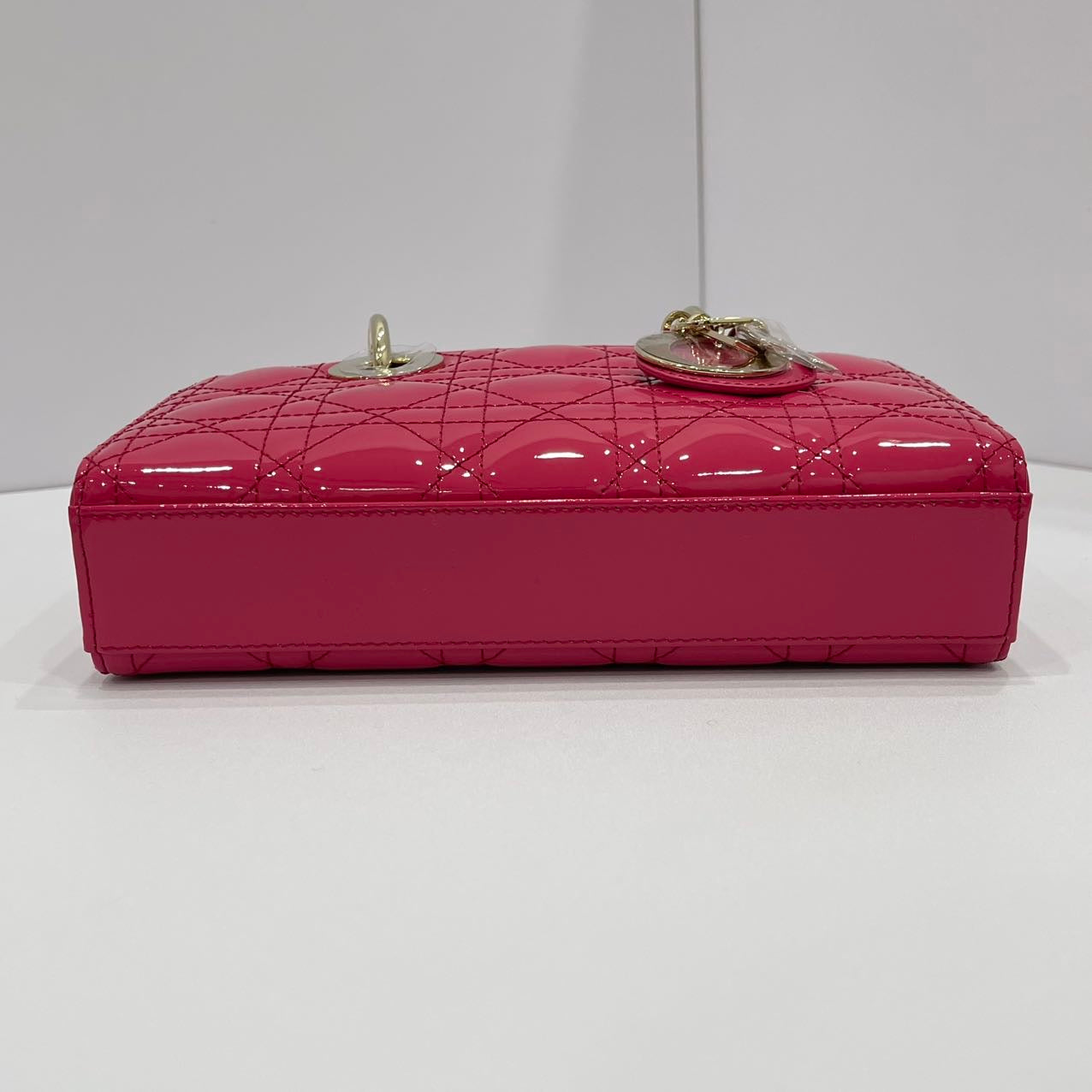 Dior Lady D-Joy Small Bag Lambskin Pink Patent GHW