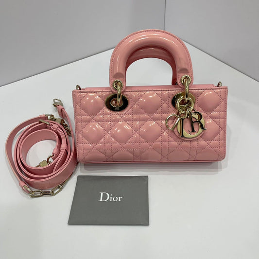 Dior Lady D-Joy Small Bag Lambskin Powder Pink LGHW