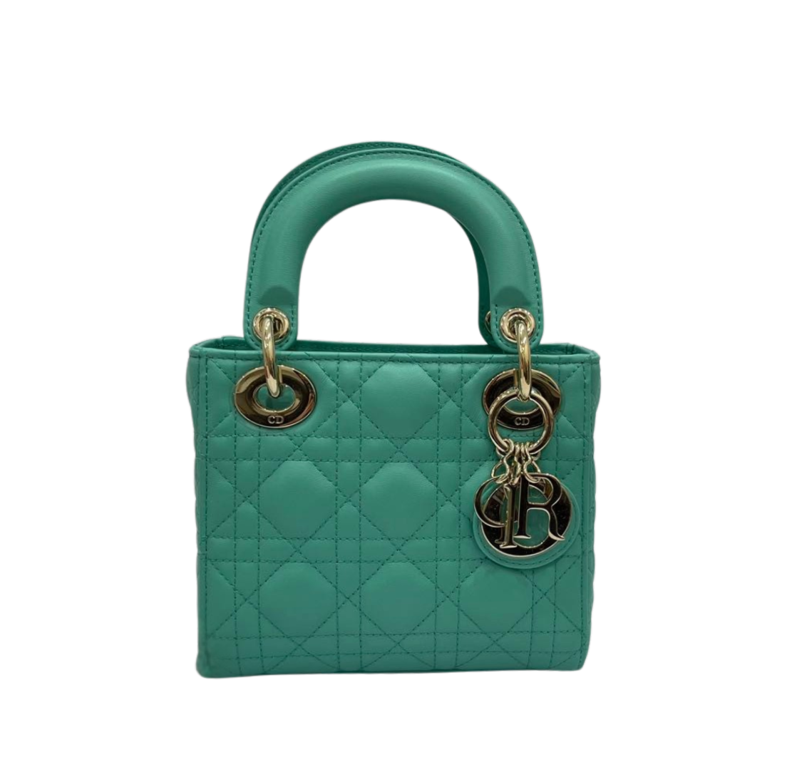 Dior Lambskin My Dior Lady Dior Small Green LGHW