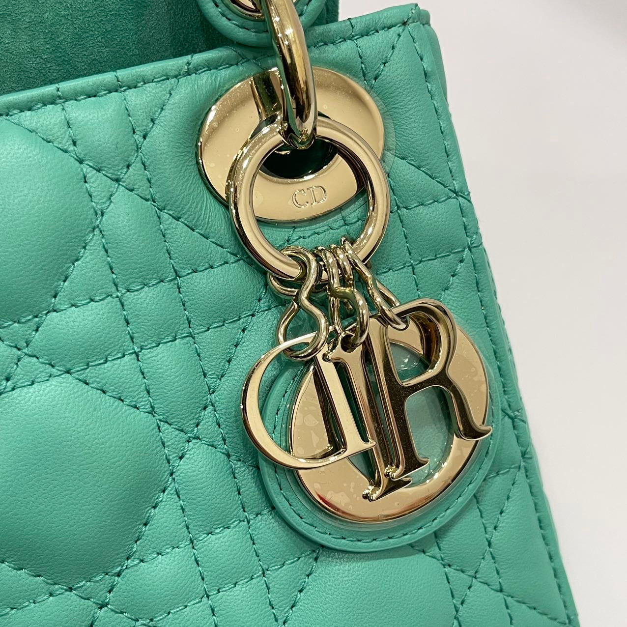 Dior Lambskin My Dior Lady Dior Small Green LGHW