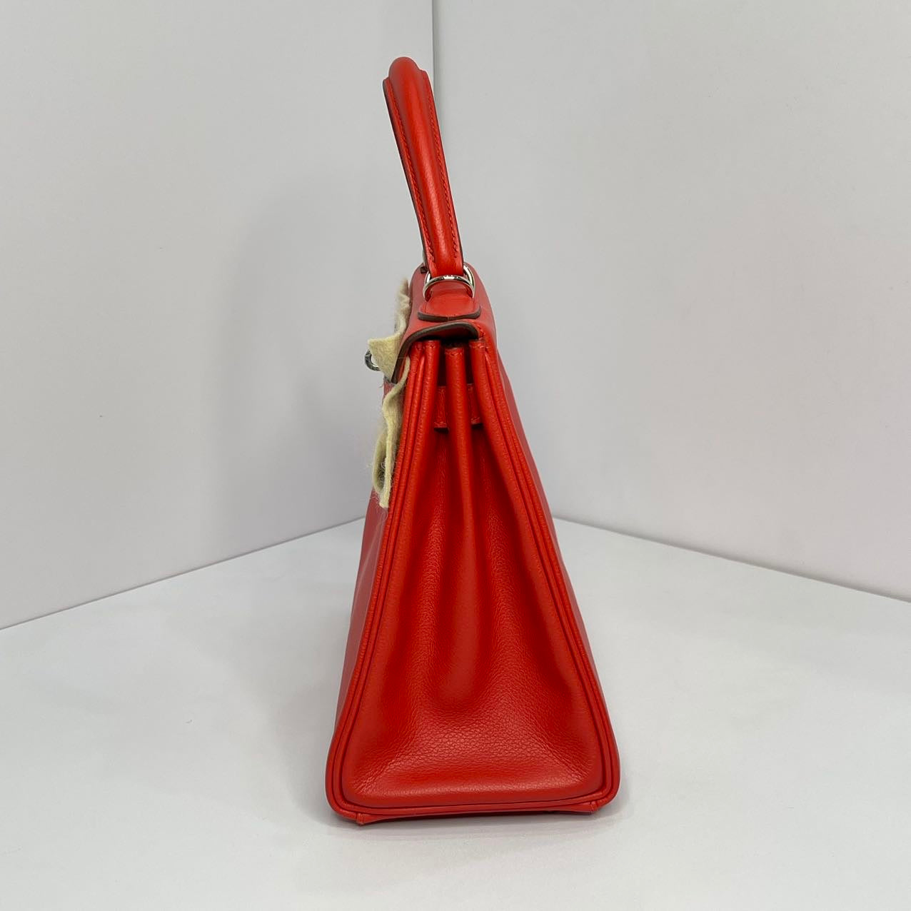 Hermes Kelly 28 Rouge Pivoine S5 Stamp X