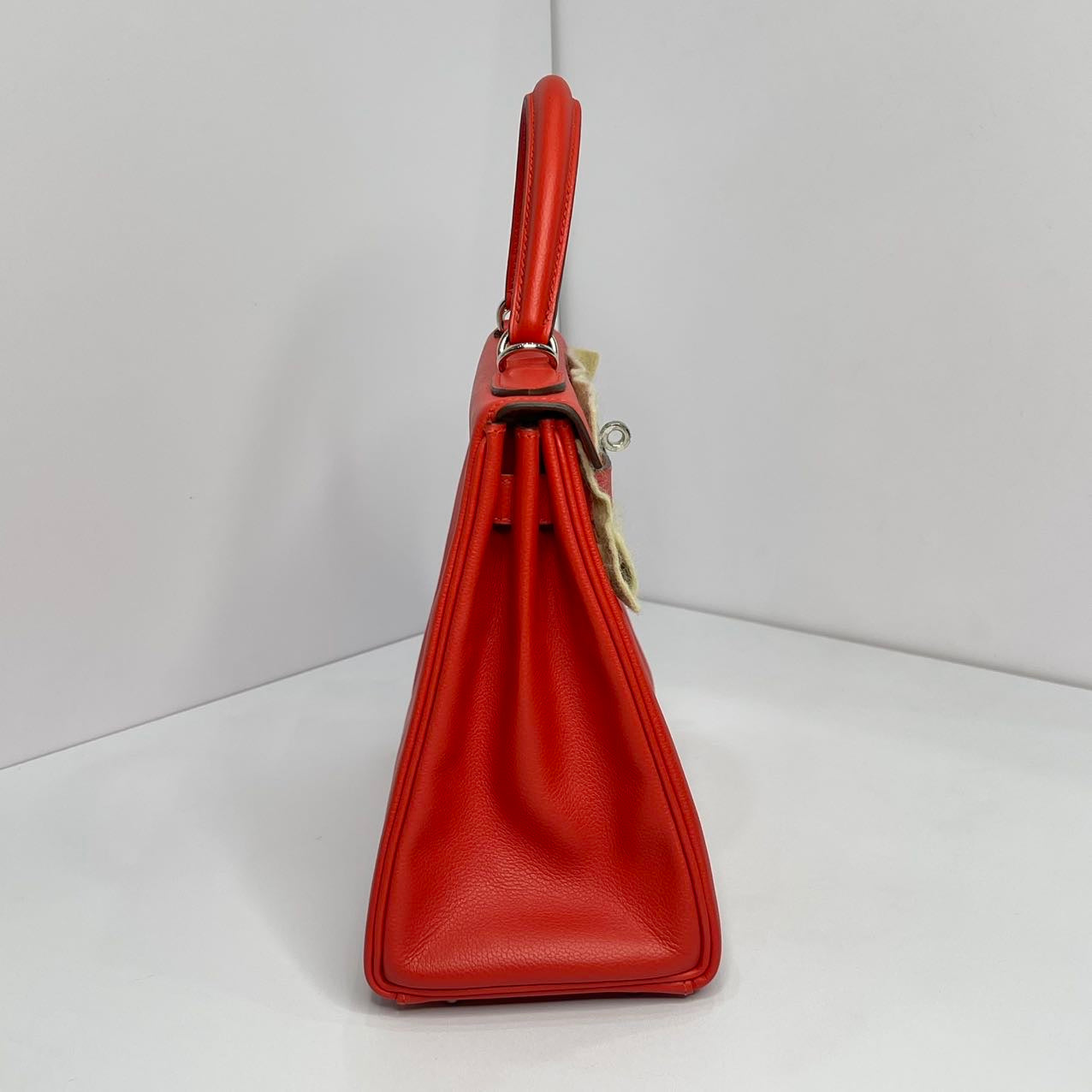 Hermes Kelly 28 Rouge Pivoine S5 Stamp X