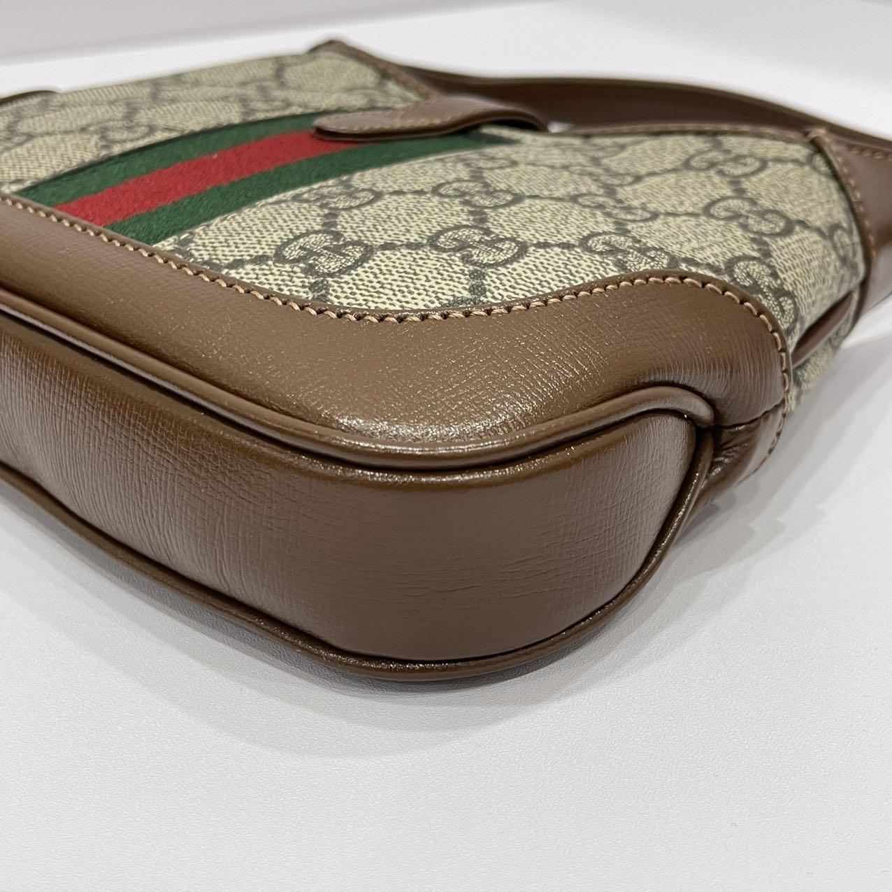 Gucci Jackie 1961 Mini Shoulder Bag GG Supreme Canvas/Calfskin BROWN/Multicolour GHW