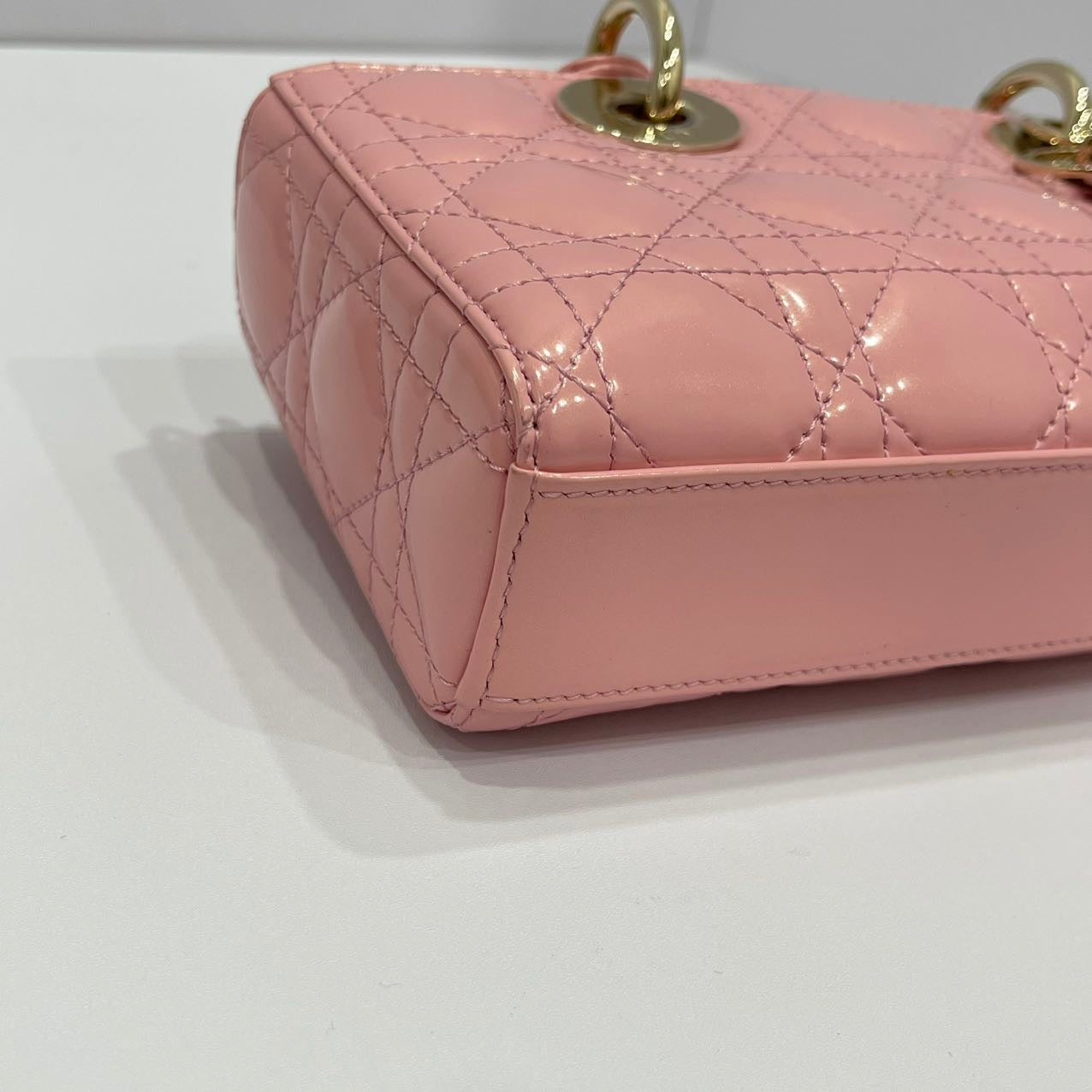 Dior Lady D-Joy Small Bag Lambskin Powder Pink LGHW