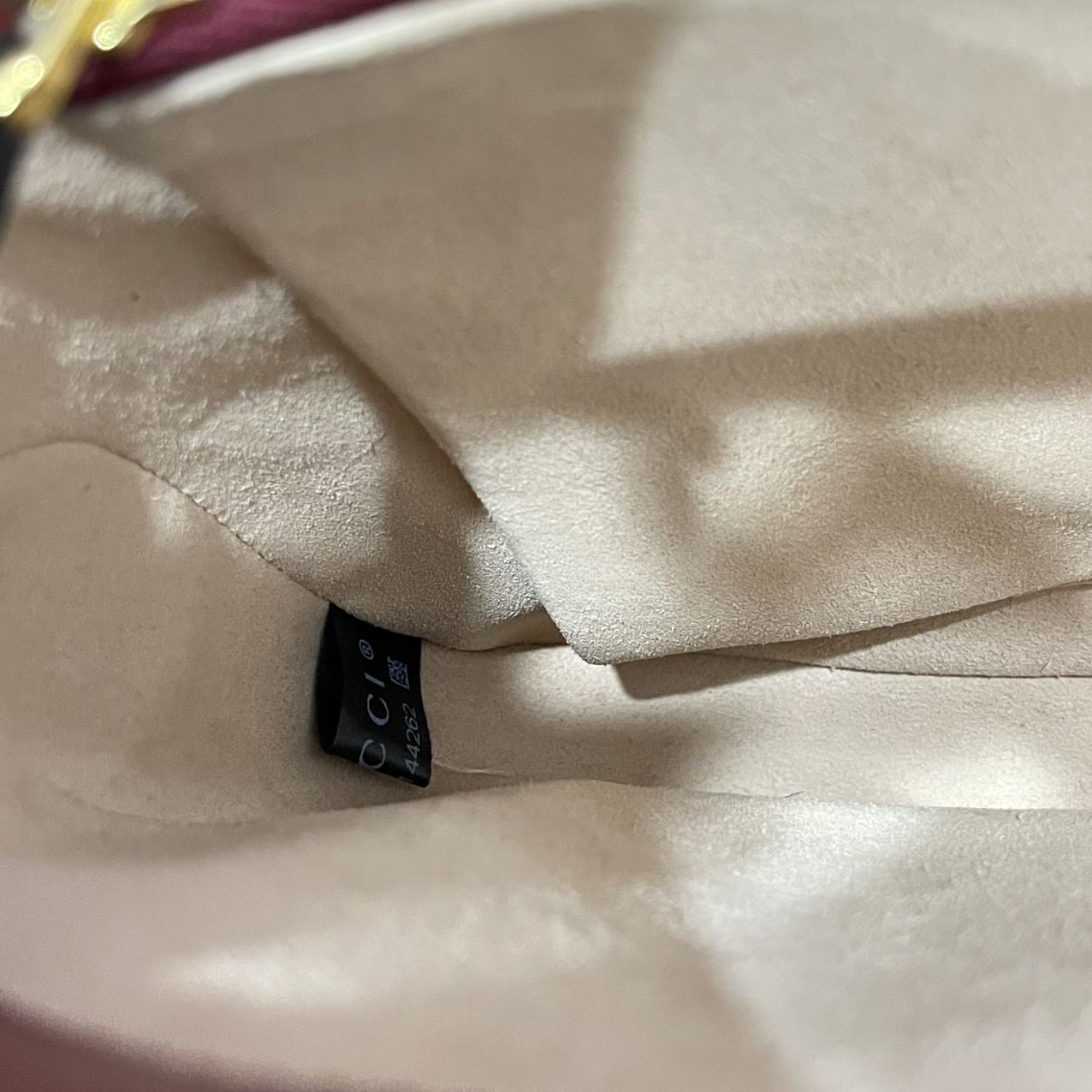 GUCCI Horsebit 1955 Shoulder Bag GG Supreme Canvas/Leather Red GHW