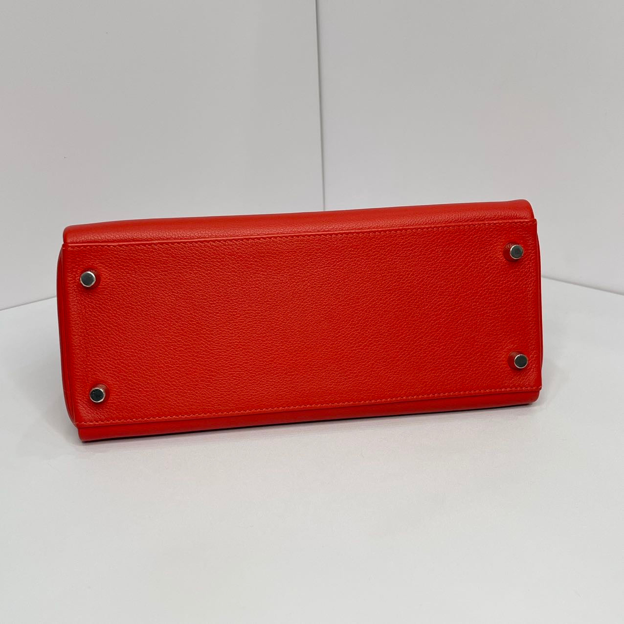 Hermes Kelly 28 Rouge Pivoine S5 Stamp X