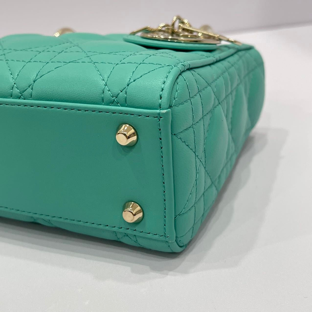 Dior Lambskin My Dior Lady Dior Small Green LGHW